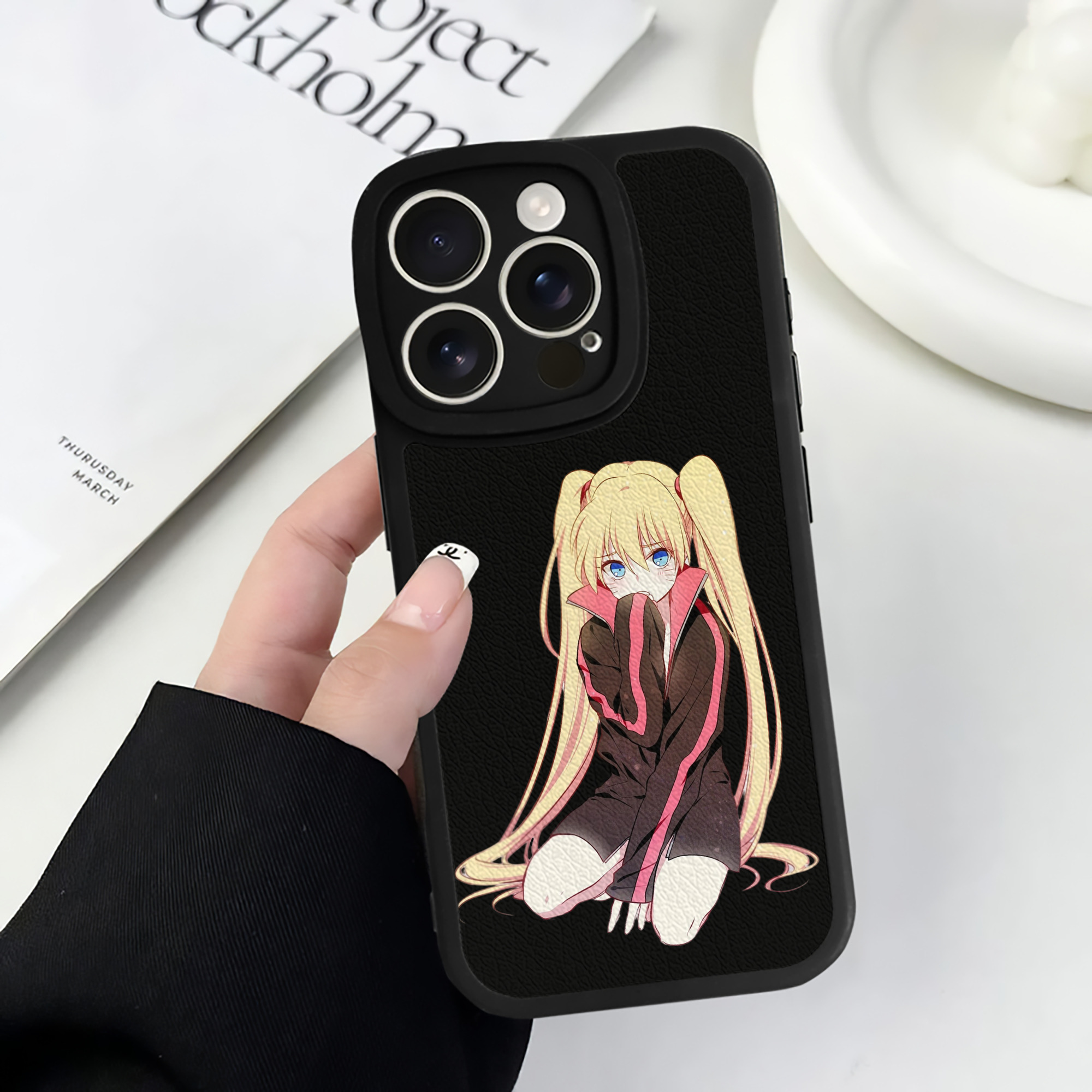 （画像用） NARUTO -ナルト- うずまき ナルト Uzumaki Naruto 【iPhone 16シリーズ対応】シリコンスマホケース（レザー調） 材質：シリコン